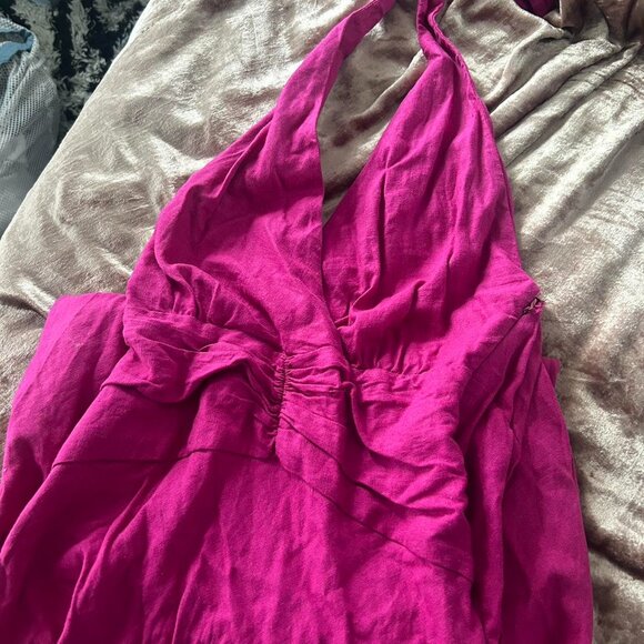 Pink Halter Zara Dress, - Picture 1 of 3